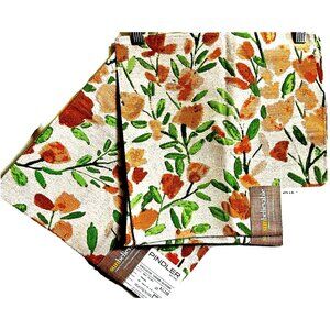 Pindler Floral Designer Sample Canvas Upholstery Fabric Flat Firm 13" SQ  Lot 3